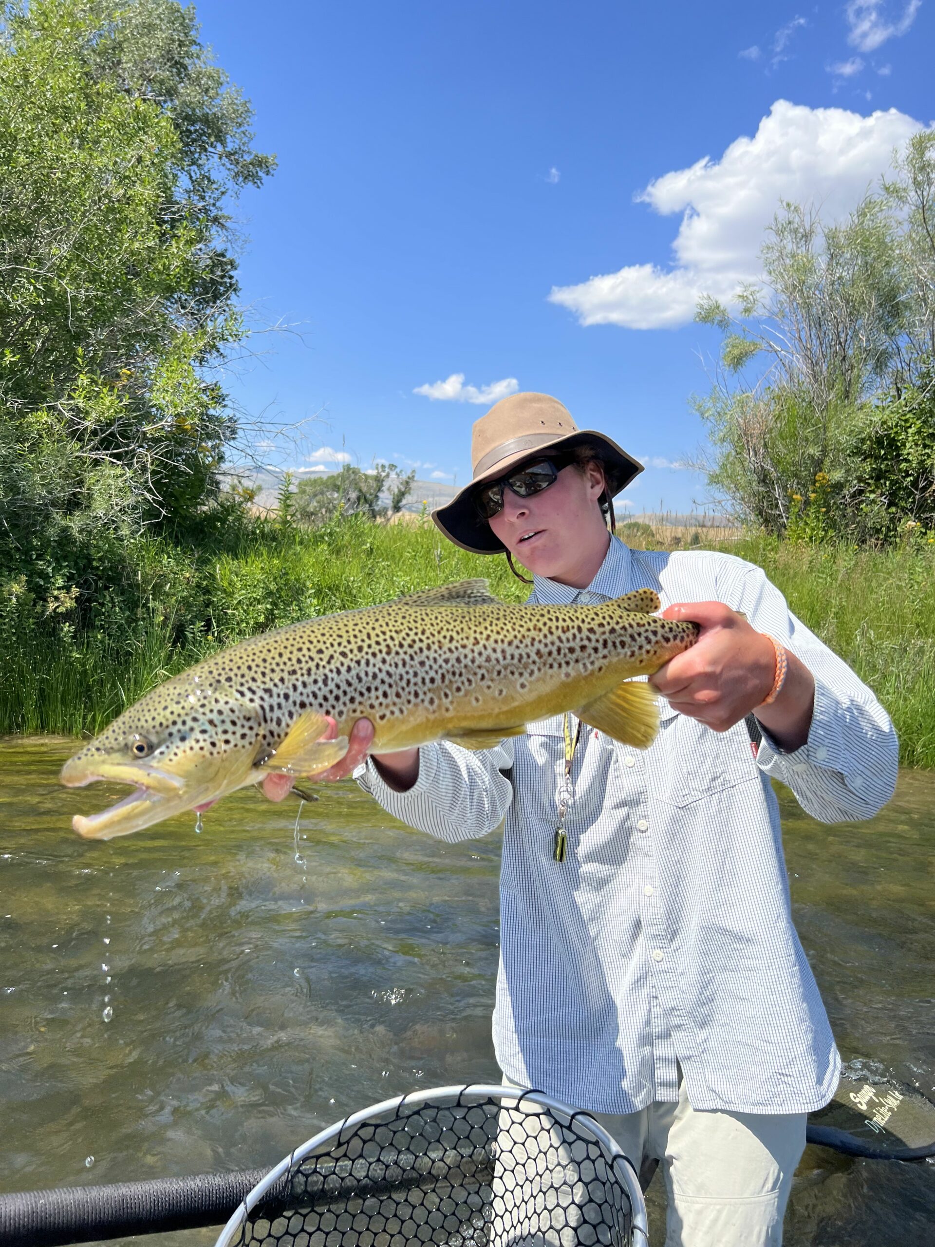 MT Trout Co Guide with large fish